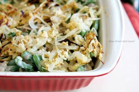 fresh green bean casserole