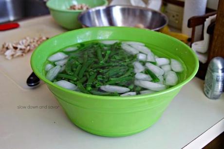 fresh green bean casserole