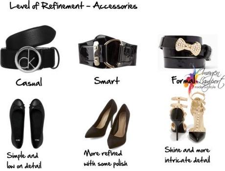 level of refinement for accessories