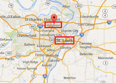 Ferguson St. Louis map