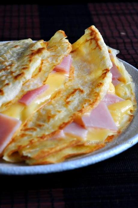 French Crepe (Ham and Cheese)