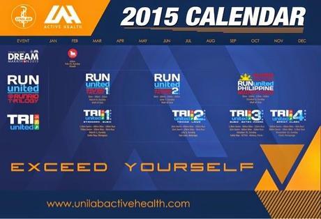 Unilab Active Health 2015 Event Calendar