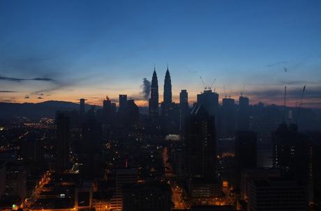 The majestic Petronas at dawn.