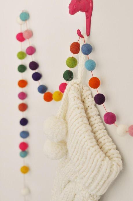 felt ball garland