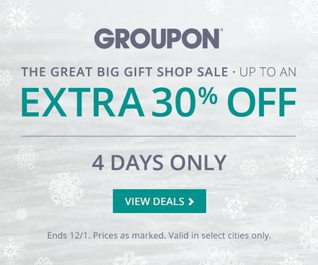 Groupon 30% off gift shop sale