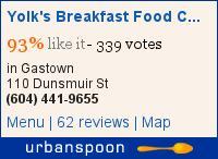 Yolk's Breakfast Food Cart on Urbanspoon