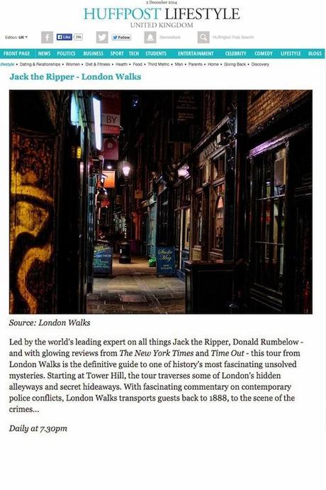 London Walks in the Huffington Post