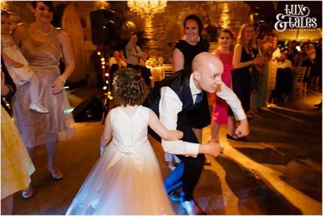 Dancing & partying at Newton Hall beachside wedding