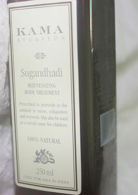 Kama Ayurveda’s Sugandhadi Rejuvenating Body Treatment Ayurvedic Oil Review