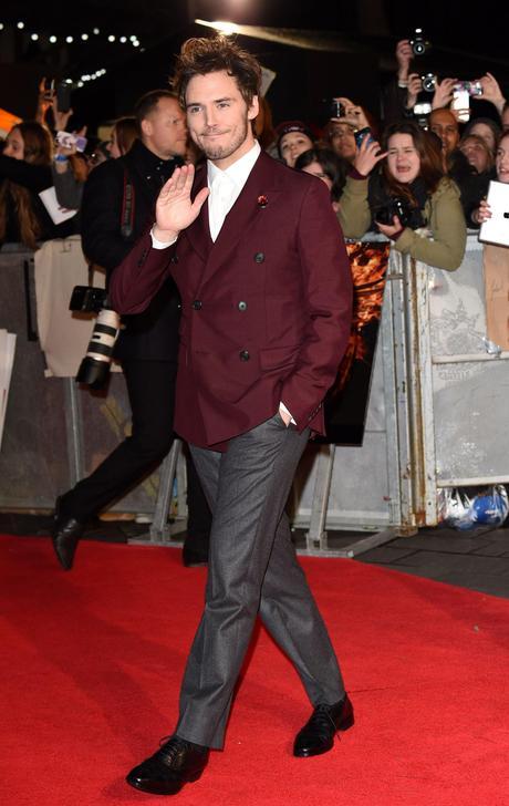 the hunger games mockingjay part 1 world premiere red carpet sam claflin.min 1 celebrity fashion 