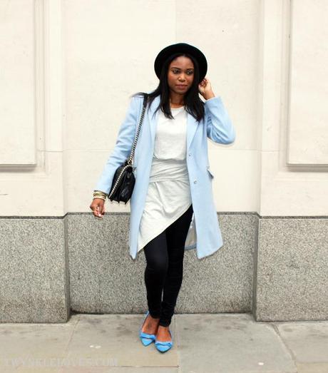 Today I'm Wearing: Baby Blue & Grown Grey