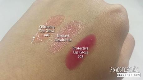 anna sui glittering lip gloss limited lipstick protective lip gloss swatch