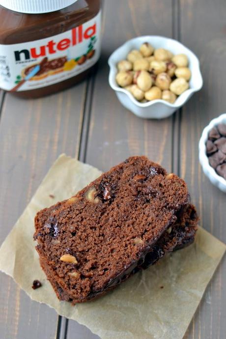 Chocolate Hazelnut Quick Bread (Nutella Chocolate Quick Bread)