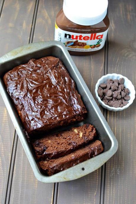 Chocolate Hazelnut Quick Bread (Nutella Chocolate Quick Bread)