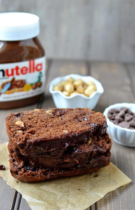 Chocolate Hazelnut Quick Bread (Nutella Chocolate Quick Bread)