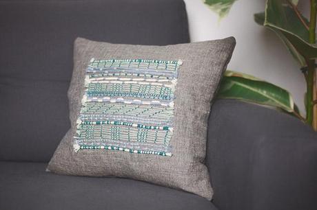 DIY embroidered cushion