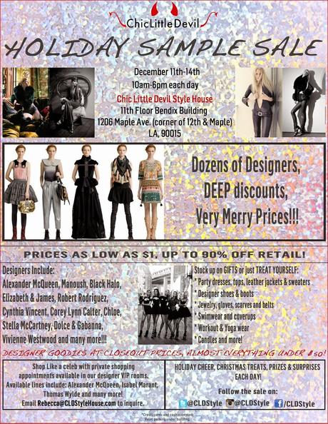 Shopping Los Angeles: CLD Style House Holiday Sample Sale