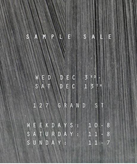 Pre-Holiday Plunder:  Opening Ceremony and Nicholas K Sample Sales