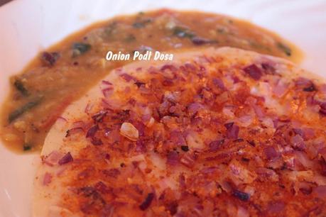 Onion Podi Dosa