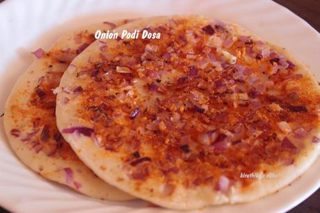 Onion Podi Dosa