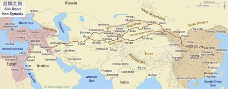 Map of Silk Routes