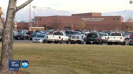 It took about four hours for officers to clear the 1,700 students from the school.