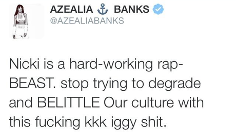 Azealia Banks Goes In On Iggy Azalea