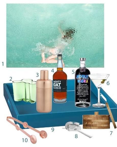 Scheming: Setting Up My Home Bar How To Style A Bar Tray For Your Home