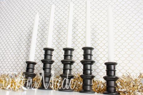 DIY Black Candlesticks