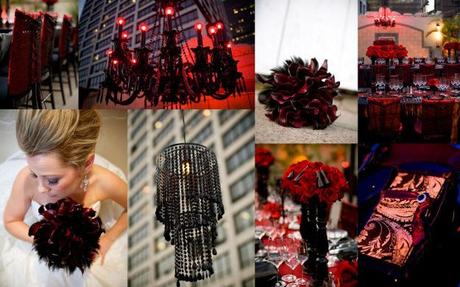 Goth wedding decorations