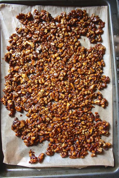 Pecan Pie Style Candied Walnuts 