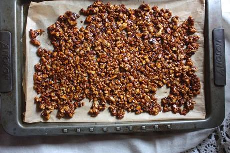 Pecan Pie Style Candied Walnuts 