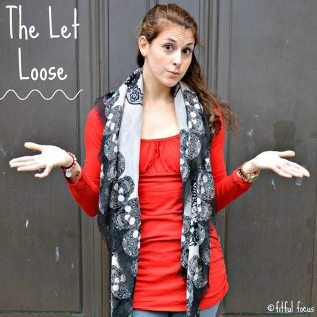 Let Loose Scarf Style via Fitful Focus #fitnfashionable #fashiontip #style #scarves #howto