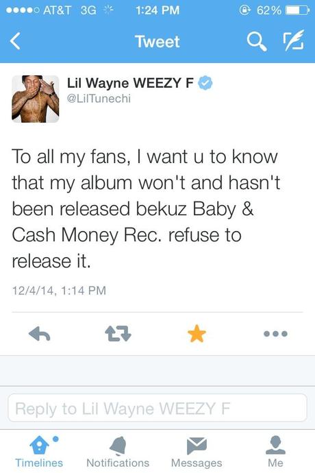 Lil Wayne Wants Out Of Cash Money Label