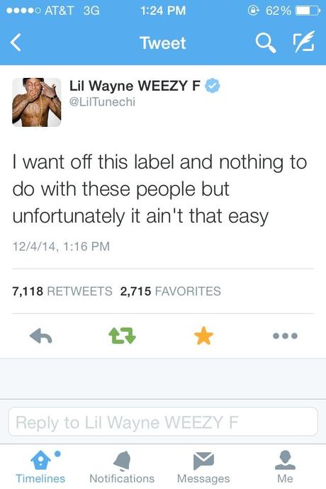 Lil Wayne Wants Out Of Cash Money Label