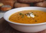 Roasted Carrot and Cumin Soup with Labneh