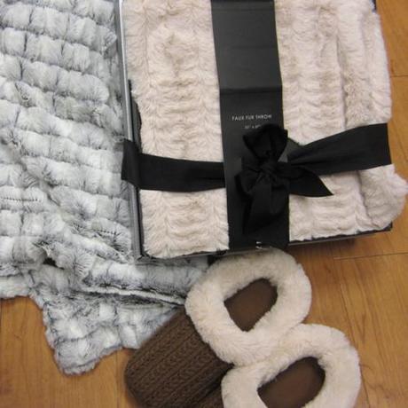 Shopping Trip: Paying It Forward From TJ Maxx, Marshalls, and Home Goods faux-fur-throws