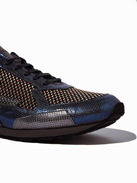 Runner On A Different Track: Raf Simons Mens Metallic Runner Runner On A Different Track: Raf Simons Mens Metallic Runner