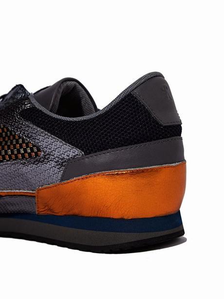 Runner On A Different Track:  Raf Simons Mens Metallic Runner