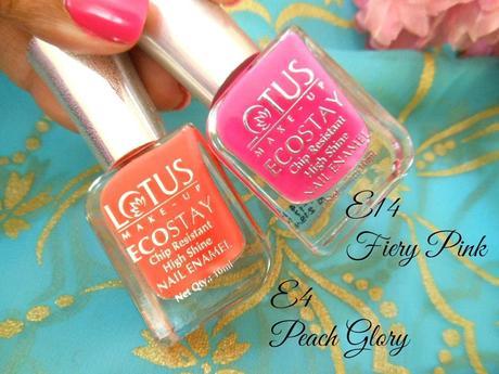 Lotus Herbals Ecostay Nail Enamel E14 Fiery Pink