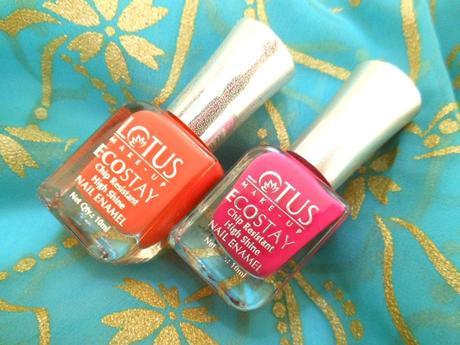 Lotus Herbals Ecostay Nail Enamel E14 Fiery Pink