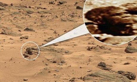 Obama's head on Mars