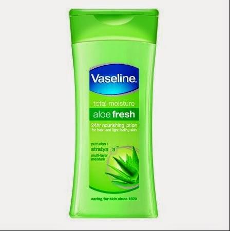 Vaseline Aloe Fresh - The goodness of pure Aloe and Stratys 3 Multi-layer moistures and leaves your skin feeling light and fresh.   