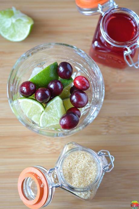 Festive Cranberry Caipirinha FAF 2