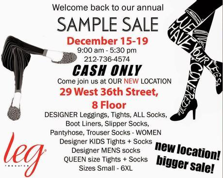 Shopping NYC: Leg Resource 2014 Holiday Sample Sale