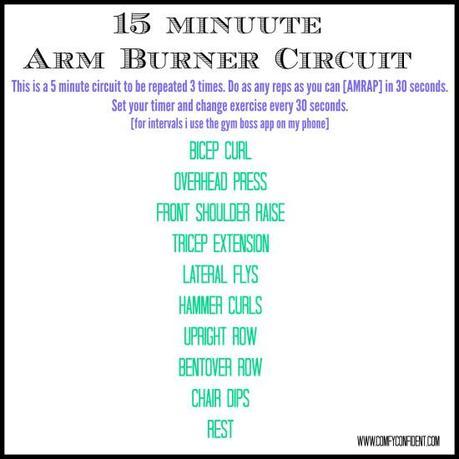 15 Minute Arm Burner Circuit Workout
