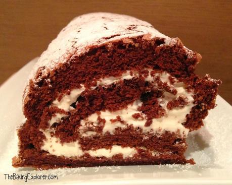 Chocolate Roulade with Baileys Cream