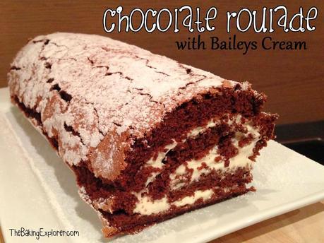 Chocolate Roulade with Baileys Cream