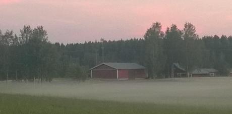 Al ocaso, una espectral niebla surge de la hierba y se traga el bajío.