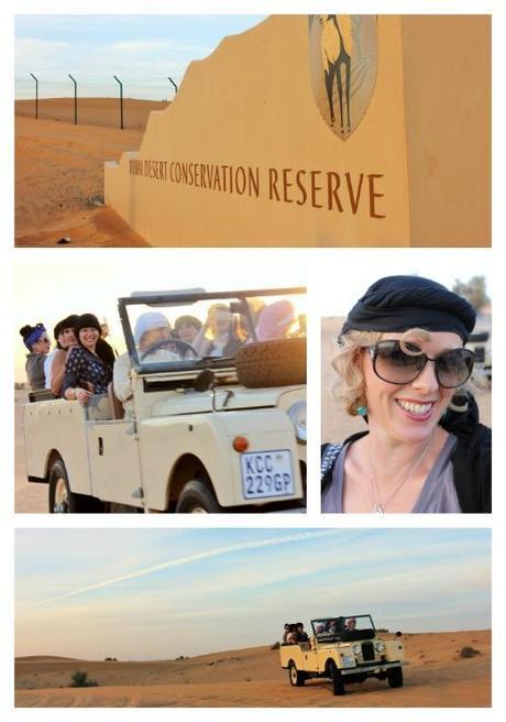 In the desert outside Dubai city